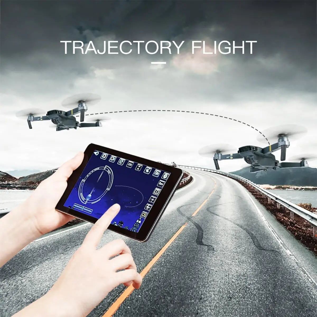 Foldable Drone with Camera for Adults/Kids Foldable RC Quadcopter Drone with 1080P HD Camera Wifi FPV Live Video, Altitude Hold, One Key Take Off/Landing, 3D Flip, APP Control, Beginner, Black