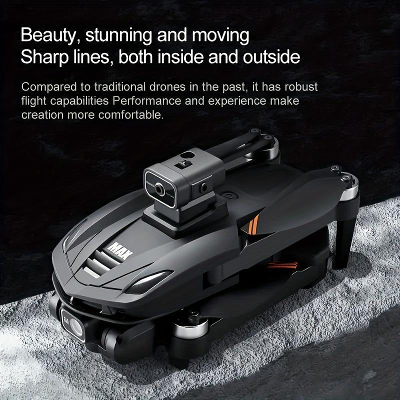 4.5" Screen GPS Return Dual Cameras Foldable Design 2 Batteries Brushless Motor Stable Flight Modern Design