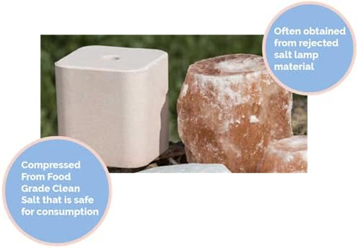 Compressed Pink Salt Lick for Livestock and Wildlife Animals, Pure & Natural Feed Salt Block, Minerals & Trace Elements, No Additives, 5.5LB (2.5KG)