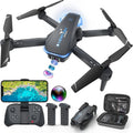 Foldable Drone with 1080P HD Camera – Voice & Gesture Control, Altitude Hold, 3D Flips, 2 Batteries – Perfect for Beginners & Adults