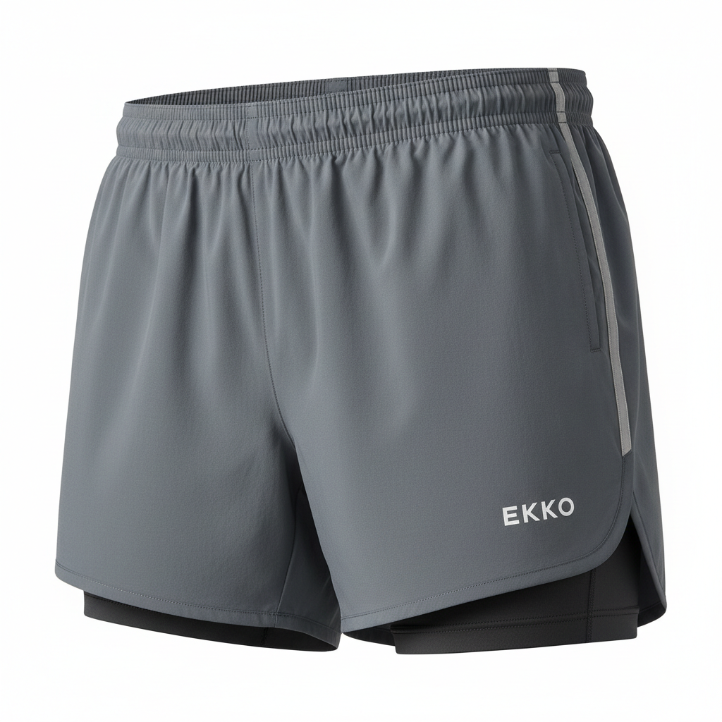 EKKO Lined Nylon Running Shorts 5" Inseam