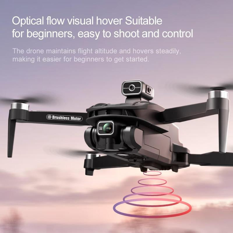 4.5" Screen GPS Return Dual Cameras Foldable Design 2 Batteries Brushless Motor Stable Flight Modern Design
