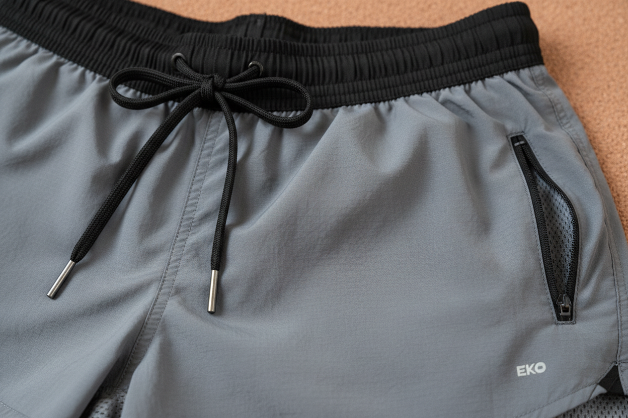 EKKO Lined Nylon Running Shorts 5" Inseam