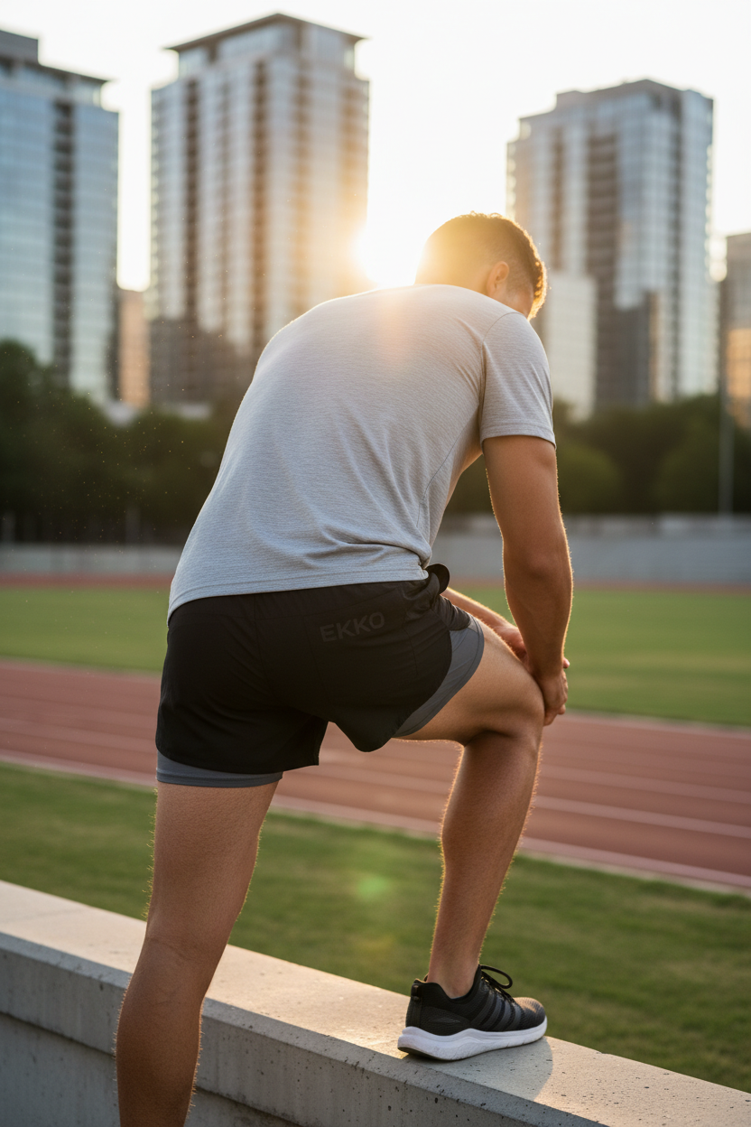 EKKO Lined Nylon Running Shorts 5" Inseam